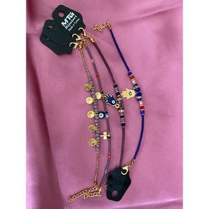 Beaded Bracelets Decorative Hamsa,Evil eye,coins